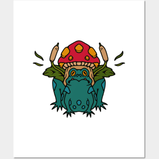 Mushroom Frog Posters and Art